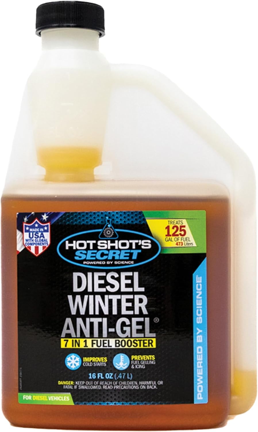 Hot Shot's Secret Diesel Winter AntiGel 16 Oz Squeeze, 7in1 Diesel