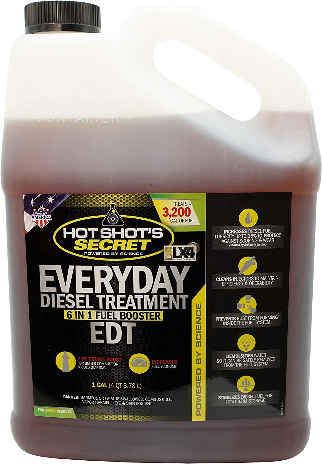 Hot Shot's Secret HSSEDT01G Everyday Diesel Treatment Automotive Additive, 1 Gallon