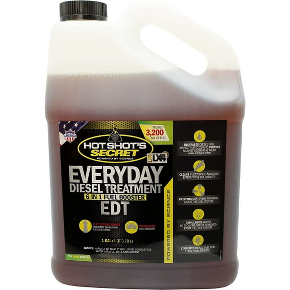 Hot Shot's Secret HSSEDT01G Everyday Diesel Treatment Automotive Additive, 1 Gallon