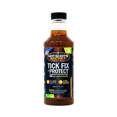 Hot Shot's Secret Tick Fix Oil Enhancer for Gasoline Engines, Suitable for Cars and Trucks, 32 oz