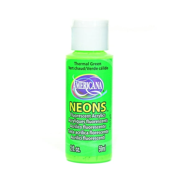 Hot Shots Fluorescent Acrylics thermal green (pack of 8)