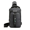 thumbnail image 1 of Hot Sling Bag for Men, Crossbody Shoulder Bags Cross Body Backpack with USB Charging Port, Outdoor Hiking Chest Bag, 1 of 5