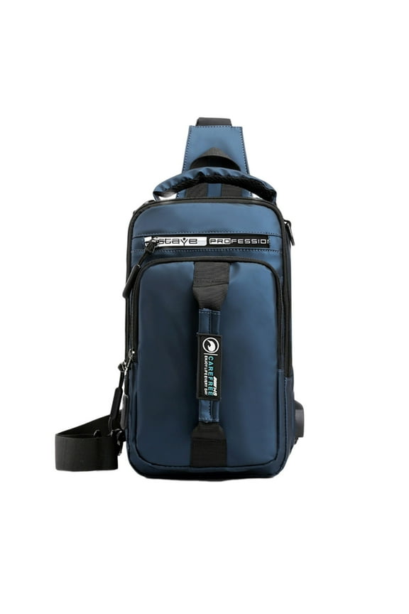 Hot Sling Bag for Men, Crossbody Shoulder Bags Cross Body Backpack with USB Charging Port, Outdoor Hiking Chest Bag