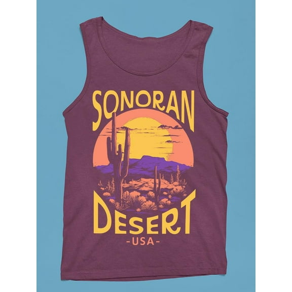 Hot Sonoran Desert Tee Tank Top Men's -SelectDesign