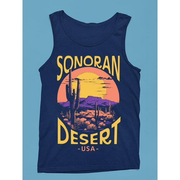 Hot Sonoran Desert Tee Tank Top Men's -SelectDesign