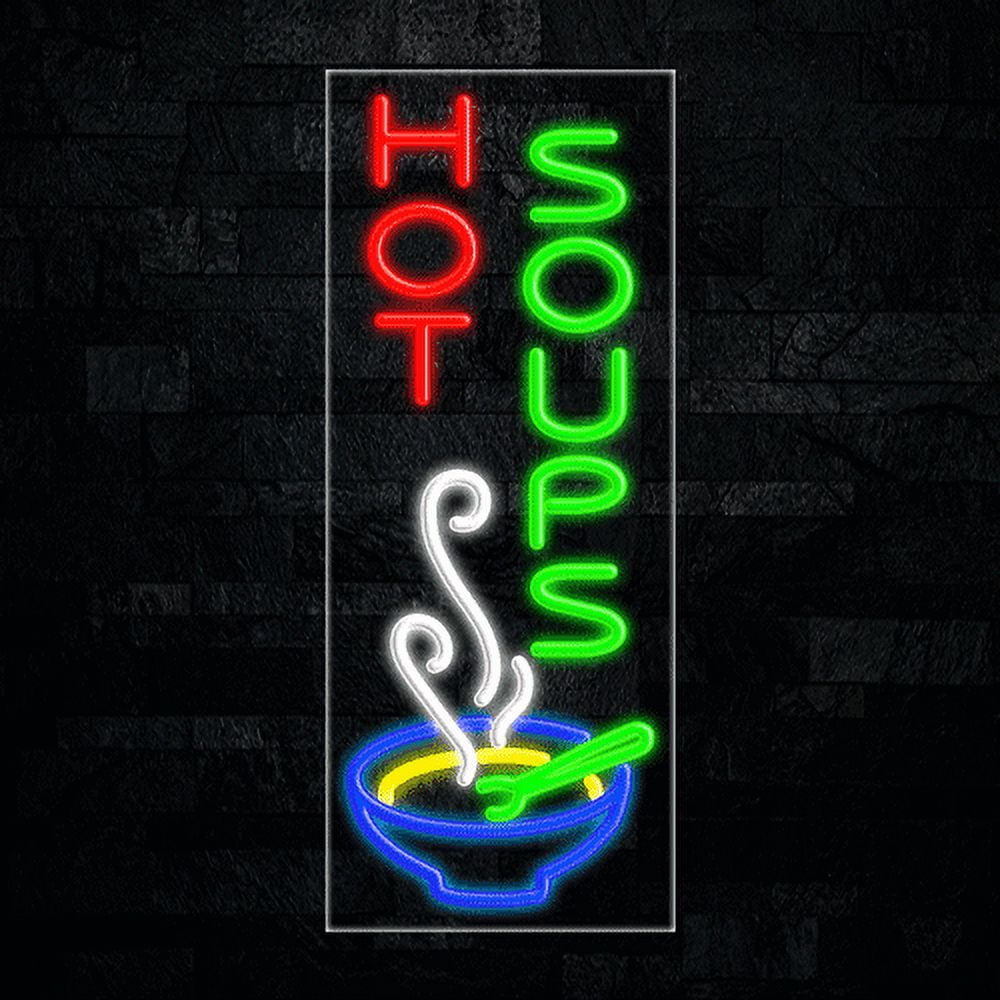 Soup Sign Led Hot Soups LED Neon Sign #31574 Made in USA - Walmart.com