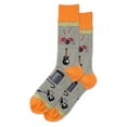 thumbnail image 1 of Hot Sox Men's Garage Band Crew Socks, Grey Heather, Large, 1 of 1