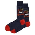 thumbnail image 1 of Hot Sox Men's Rise and Grind Crew Socks Blue-Red  Size 10-13, 1 of 3