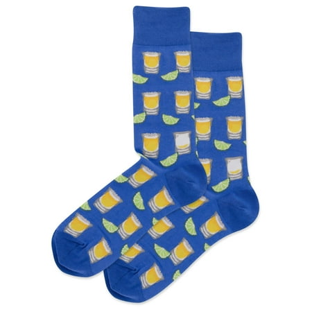 Hot Sox Mens Tequila Shots Crew Socks