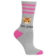 thumbnail image 1 of Hot Sox Womens I Cat Even Crew Socks Style-HOSL0010, 1 of 2