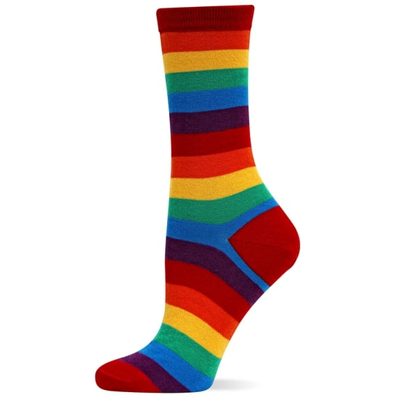 Hot Sox Womens Originals Bold Stripe Sock, HO000297, 9-11, Red