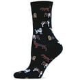 thumbnail image 1 of Hot Sox Womens Originals New Classic Dogs Trouser Sock, Women's Shoe Size 4-10.5, 1 of 2