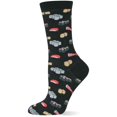 thumbnail image 1 of Hot Sox Womens Originals Sushi Cotton Trouser Sock, Women's Shoe Size 4-10.5, 1 of 2