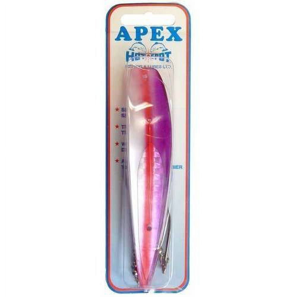  Hot Spot A4-304R Apex Trolling Lure 4, 4/0 Siwash Hook, Black  N White, One Size : Sports & Outdoors