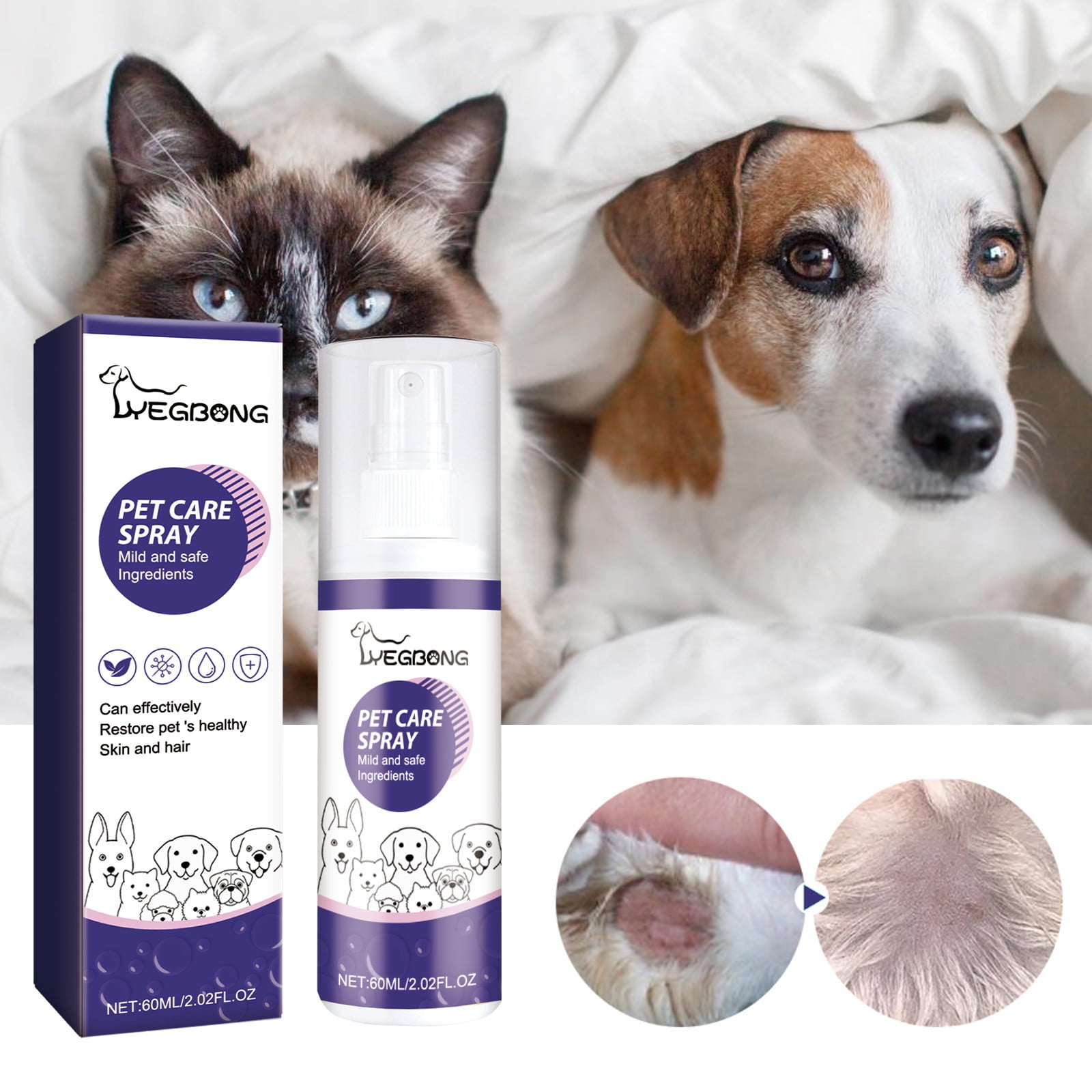 Hot Spot Itch Relief Spray for Dogs Cats,Pet Treatment Spray for Itchy