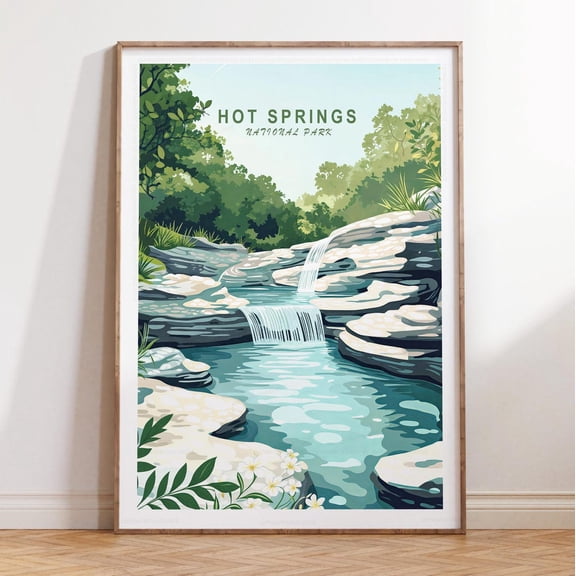 Hot Springs National Park Historic Bathhouse Print, Unframed Paper Print Size 8x12