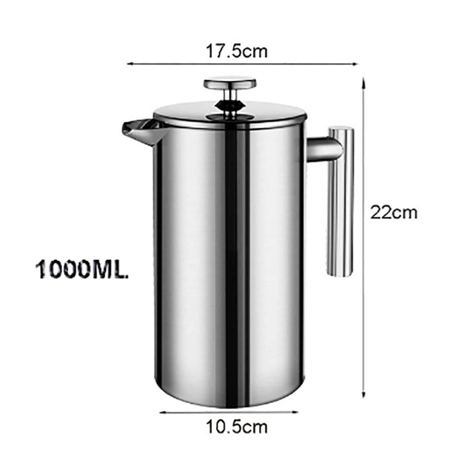 Hot Stainless Steel Teapot Coffee Espresso Maker Pot 350ML 800ML 1000ML