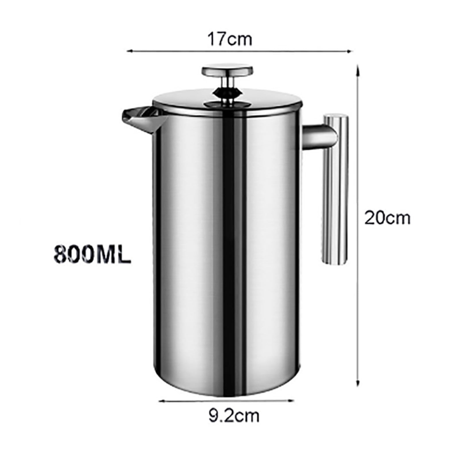 Hot Stainless Steel Teapot Coffee Espresso Maker Pot 350ML 800ML 1000ML