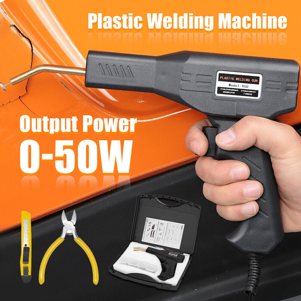 Hot Stapler Car Bumper Fender Fairing Welder Gun Plastic Repair Kit