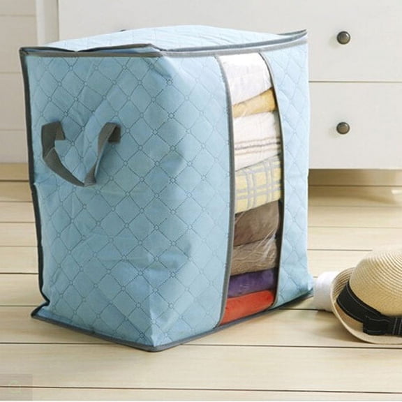 Hot Storage Box Portable Organizer Non Woven Underbed Pouch Storage Bag Box(One Size,As Shown)