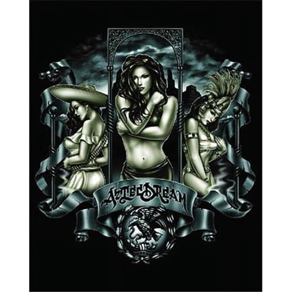 Hot Stuff 1034-08x10-LA 8 x 10 in. Aztec Dream Latino Art Poster Print