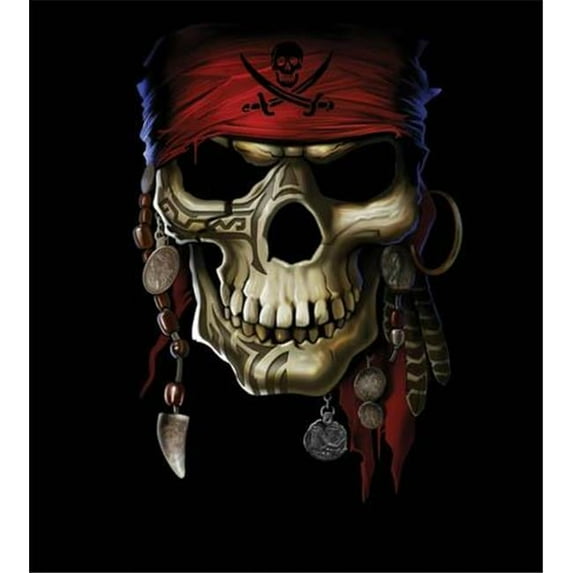 Hot Stuff 1976-16x20-SD Skull Pirate Poster