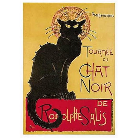 Hot Stuff 2133-08x10-VA 8 x 10 in. Chat Noir Vintage Ad Poster Print by Steilen