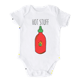 thumbnail image 1 of Hot Stuff Chili Baby Bodysuit, Newborn Outfit, Baby Clothes, Gift&nbsp;for&nbsp;Children 0-3m White, 1 of 1