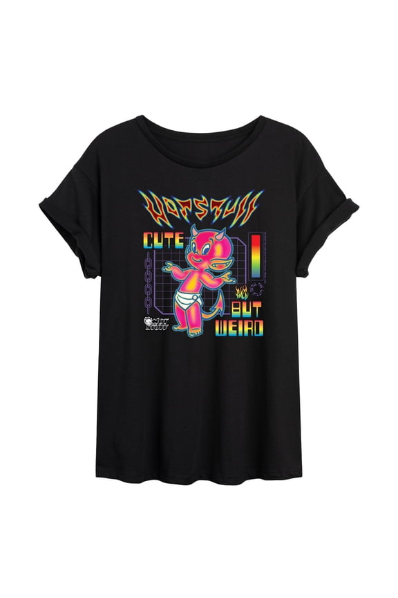 Hot Stuff - Cute But Weird - Women's Oversized Graphic T-Shirt