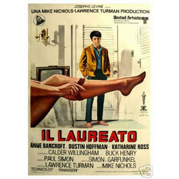 Hot Stuff Enterprise 3275-12x18-LM The Graduate Dustin Hoffman - Italian Poster