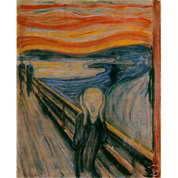 Hot Stuff Enterprise 3737-12x18-GC The Scream Edvard Munch Poster