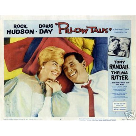 Hot Stuff Enterprise 4545-12x18-LM Pillow Talks Rock Hudson Poster