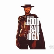 the good the bad and the ugly clint eastwood vintage movie poster, 12" x 18"