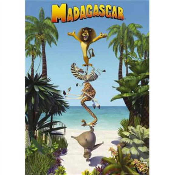 Hot Stuff Enterprise 663-24x36-MV Madagascar Jungle Tricks Poster