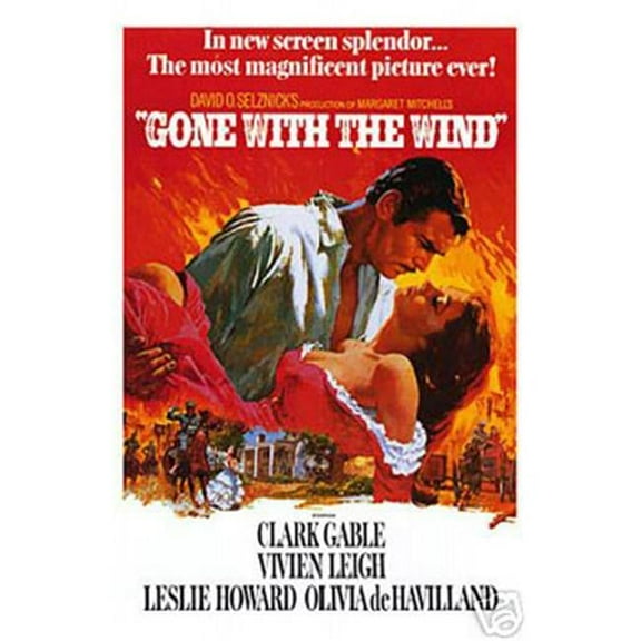 Hot Stuff Enterprise 790-24x36-MV Gone With The Wind Poster, 24 x 36 in.