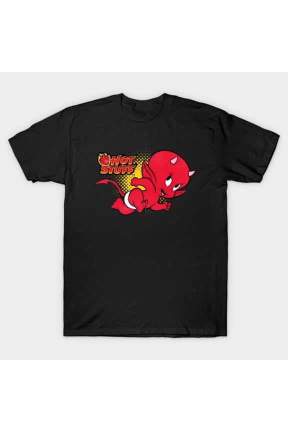 Hot Stuff Funny Retro Little Devil Cartoon Graphic - Best Gift, K17837 Unisex T-Shirt – Extended Sizes Up to 5XL