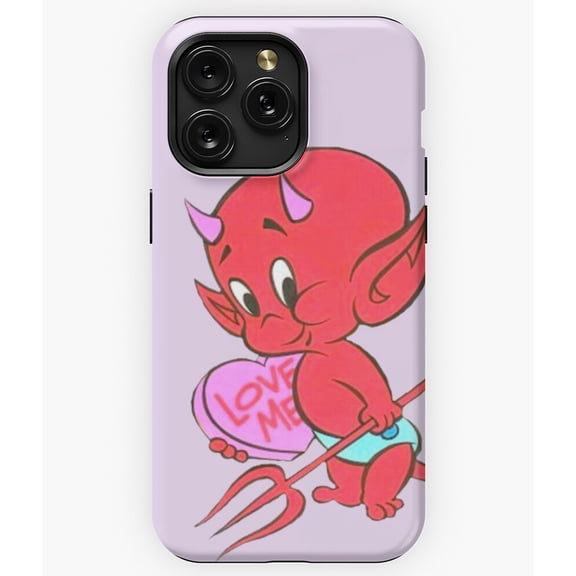 Hot Stuff Heart The Little Devil Love Cartoon A8734 Phone Case for iPhone 11 to 17 Pro Max