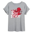 thumbnail image 1 of Hot Stuff - Hey Hot Stuff - Women's Oversized Graphic T-Shirt, 1 of 5