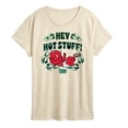 thumbnail image 1 of Hot Stuff - Hey Hot Stuff - Women's Short Sleeve Graphic T-Shirt, 1 of 5