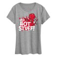 thumbnail image 1 of Hot Stuff - Hey Hot Stuff - Women's Short Sleeve Graphic T-Shirt, 1 of 5