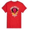 thumbnail image 1 of Hot Stuff - Hot Stuff Come Visit Me In Hell - Men's Short Sleeve Graphic T-Shirt, 1 of 5