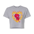 thumbnail image 1 of Hot Stuff - Hot Stuff Flame Heart - Juniors Cropped Graphic T-Shirt, 1 of 5