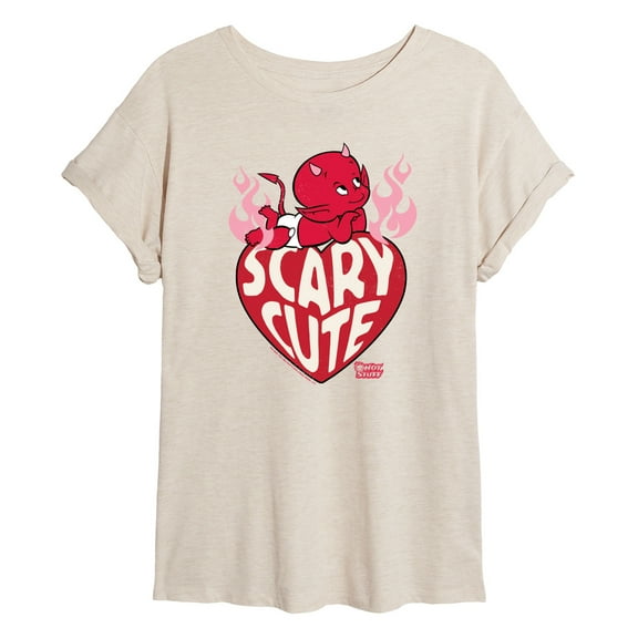 Hot Stuff - Hot Stuff Scary Cute - Women's Oversized Graphic T-Shirt