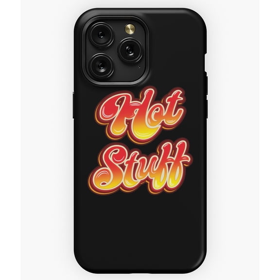 Hot Stuff Humor Funny Little Devil Cartoon Quote A8660 Phone Case for iPhone 11 to 17 Pro Max