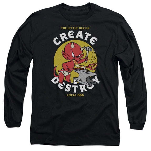 Hot Stuff/Local Devils-Long Sleeve Adult 18/1 Black