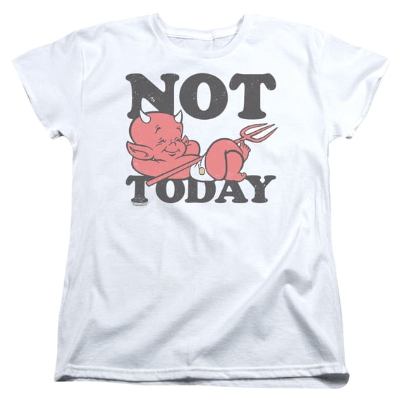 Hot Stuff/Not Today S/S Women'S T-Shirt White