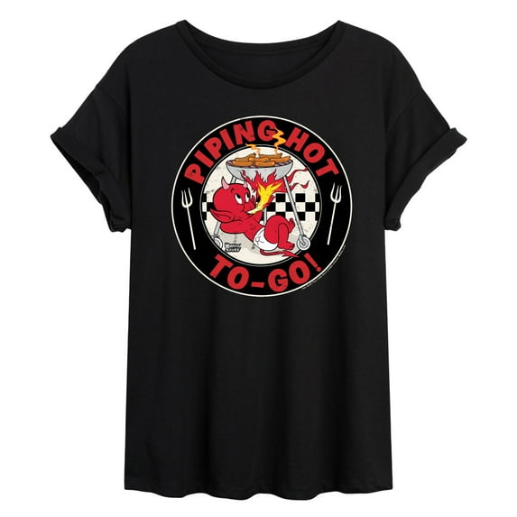 Hot Stuff - Piping Hot To Go - Women's Oversized Graphic T-Shirt