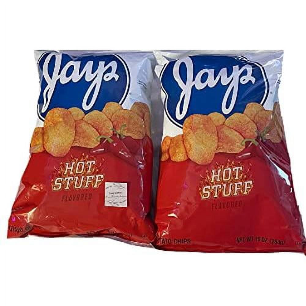 Hot Stuff Potato Chips, Pack Of 2, Bundled With Lang's Recipe Card, Hot