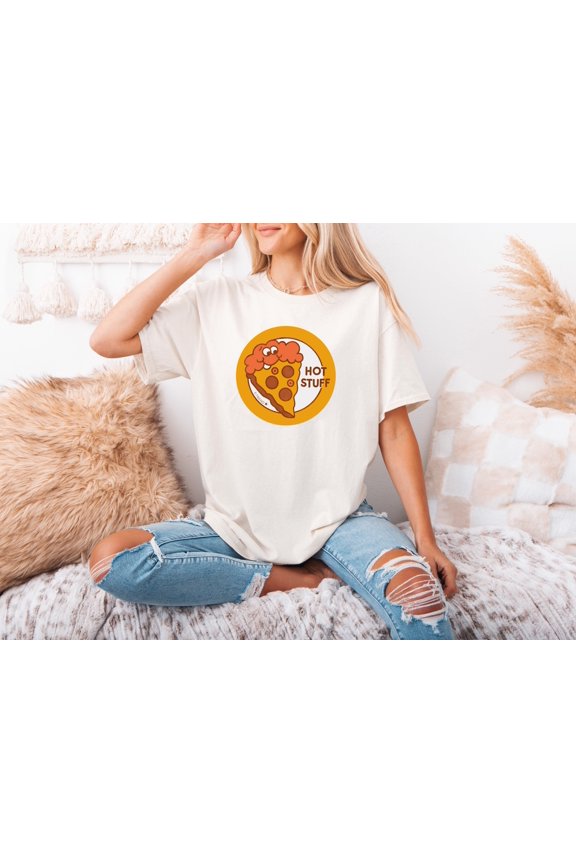 Hot Stuff Scratch N Sniff Funny Retro Graphic Unisex T-Shirt