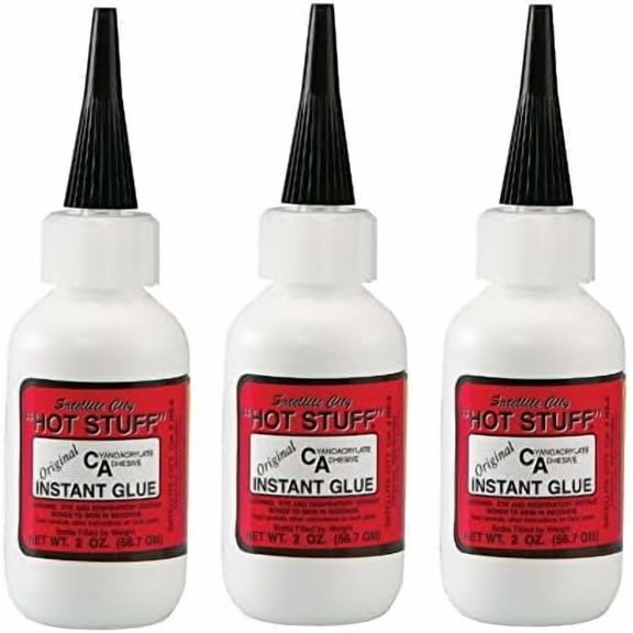 Hot Stuff Thin Instant CA Glue, 2oz HS-4 (Pack of 3)